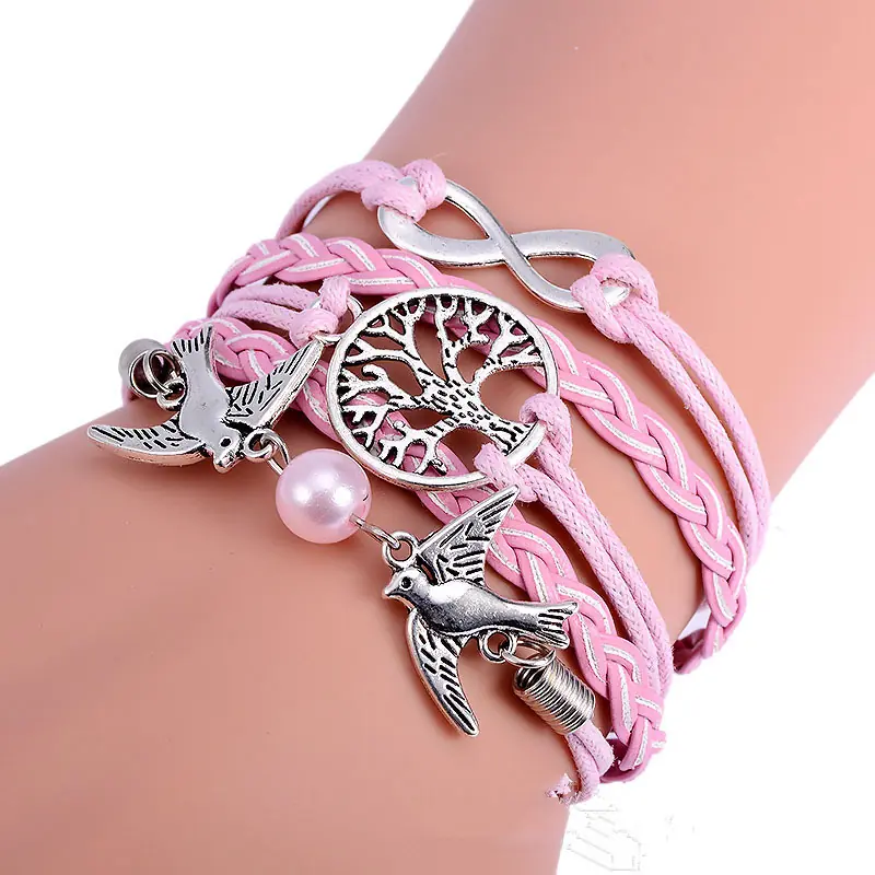 Kézzel szőtt női karkötő választható színekben