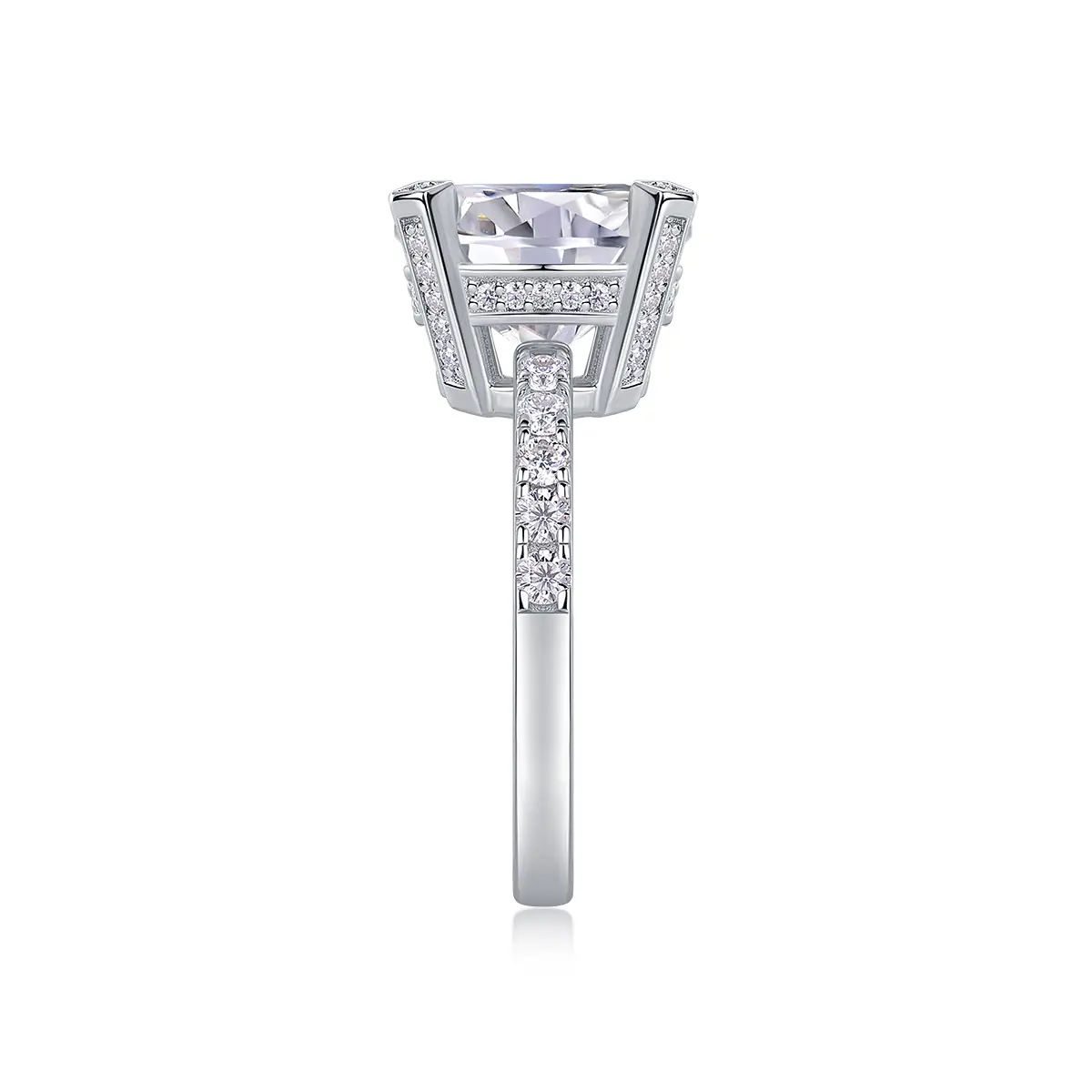 Moissanite köves ezüst gyűrű - Image 6