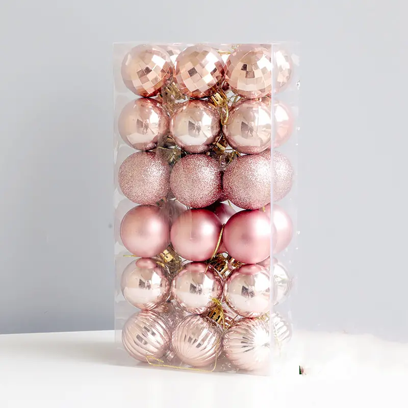 Karácsonyfa díszgömb szett különféle színekben